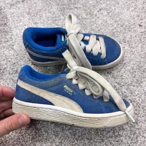 Puma Blue Suede Toddler sneakers size 9.5